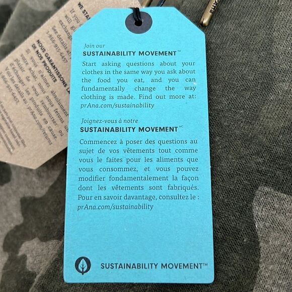 NWT prAna Cozy Up Ankle Pants Sage Camo Size XL - Picture 5 of 14